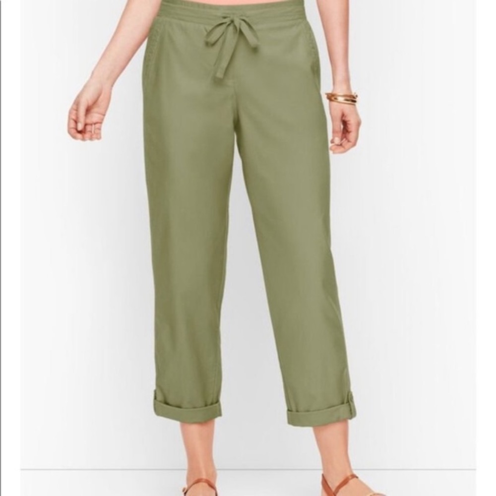 TALBOTS Drawstring Crop Pants - 8P